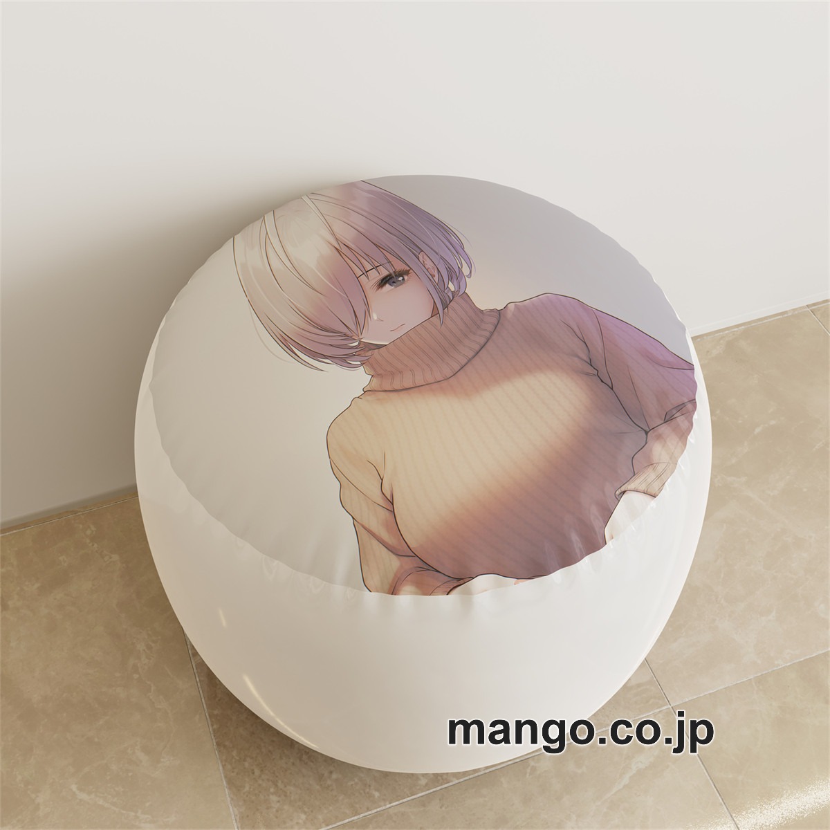 PVC ラウンドスツール【佐紹ミヒロ】サキュバス ショートパンツ アニメ キャラクターグッズ PVC製 ラウンドスツール コレクション用 2