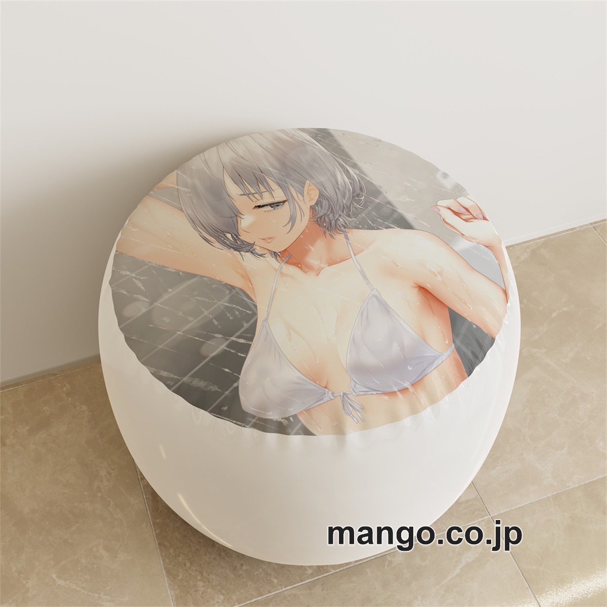 PVC ラウンドスツール【佐紹ミヒロ】ビキニ アニメ キャラクターグッズ PVC製 ラウンドスツール コレクション用