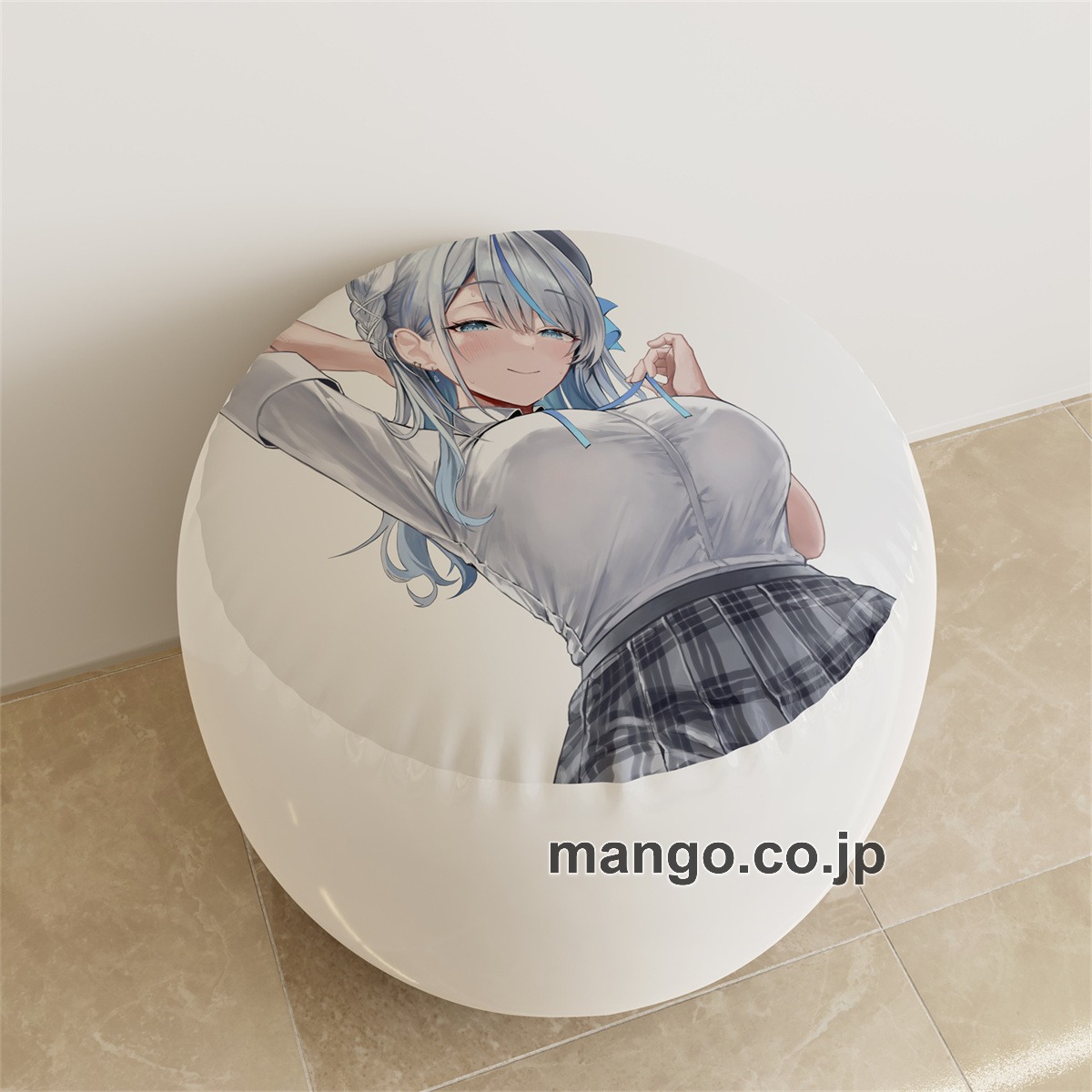 PVC ラウンドスツール【バーチャルYouTuber】雨海ルカ アニメ キャラクターグッズ PVC製 ラウンドスツール コレクション用 2